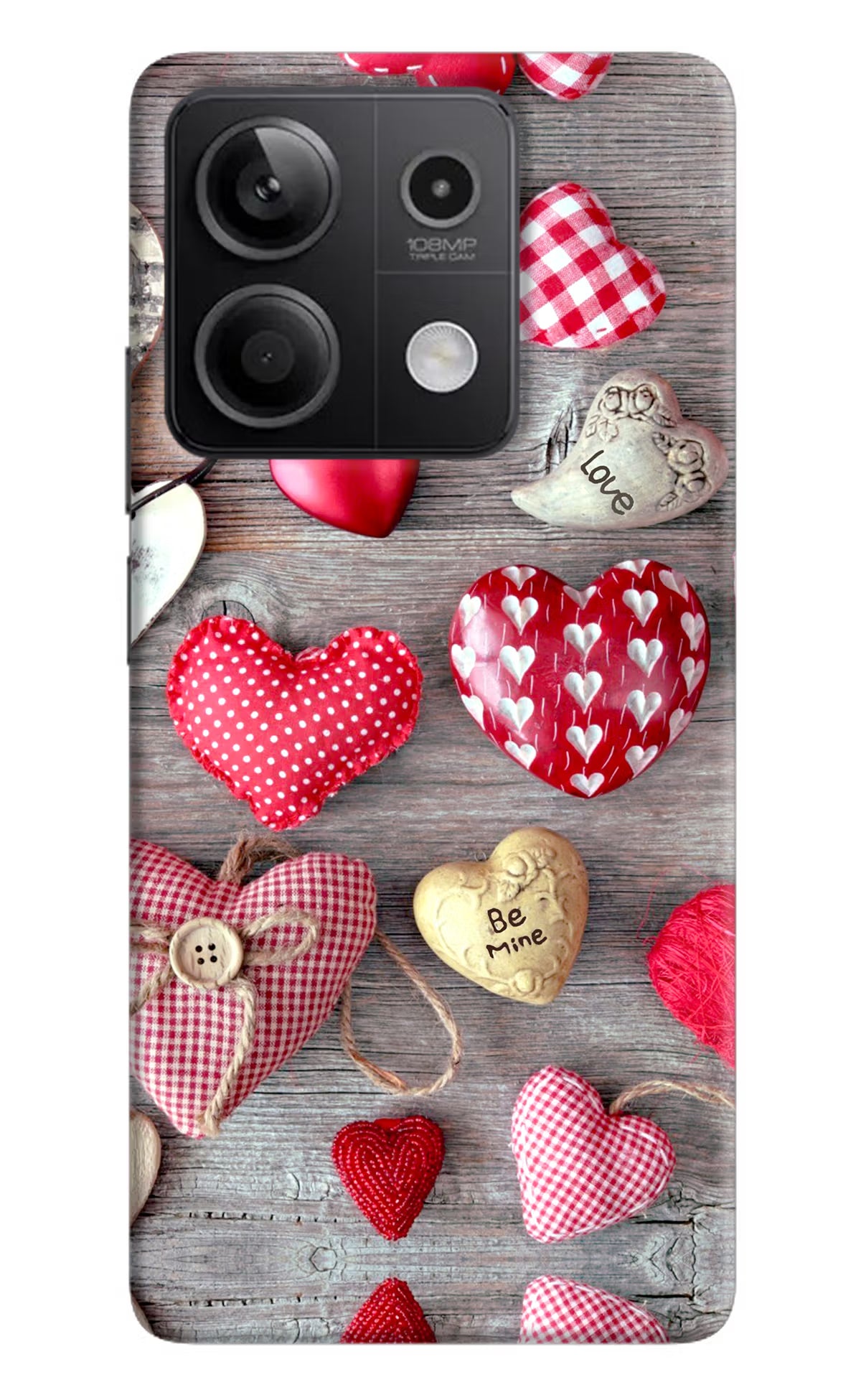 Love Wallpaper Redmi Note 13 5G Hard Case Back Cover by Casekaro