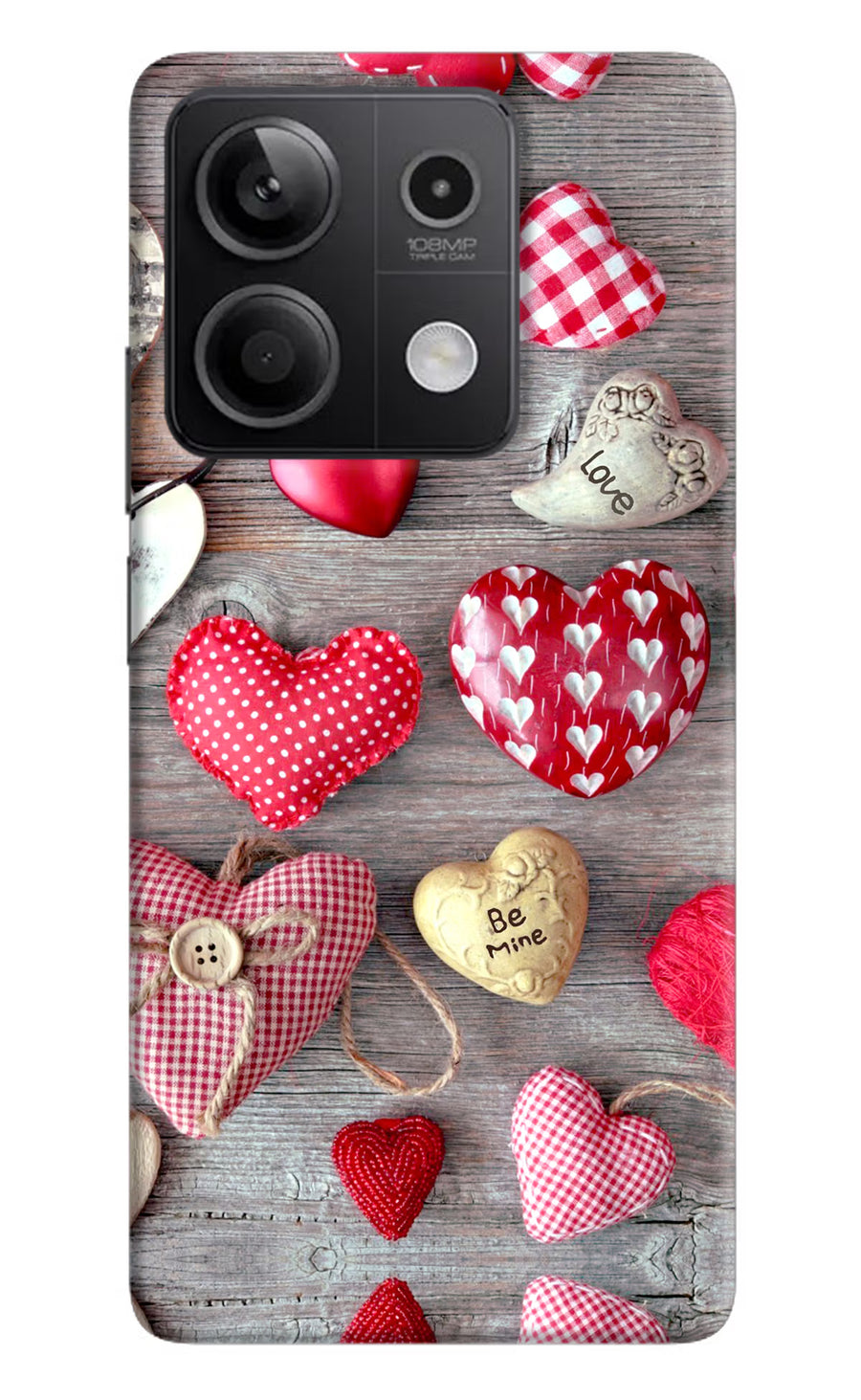 Love Wallpaper Redmi Note 13 5G Back Cover, Hard case