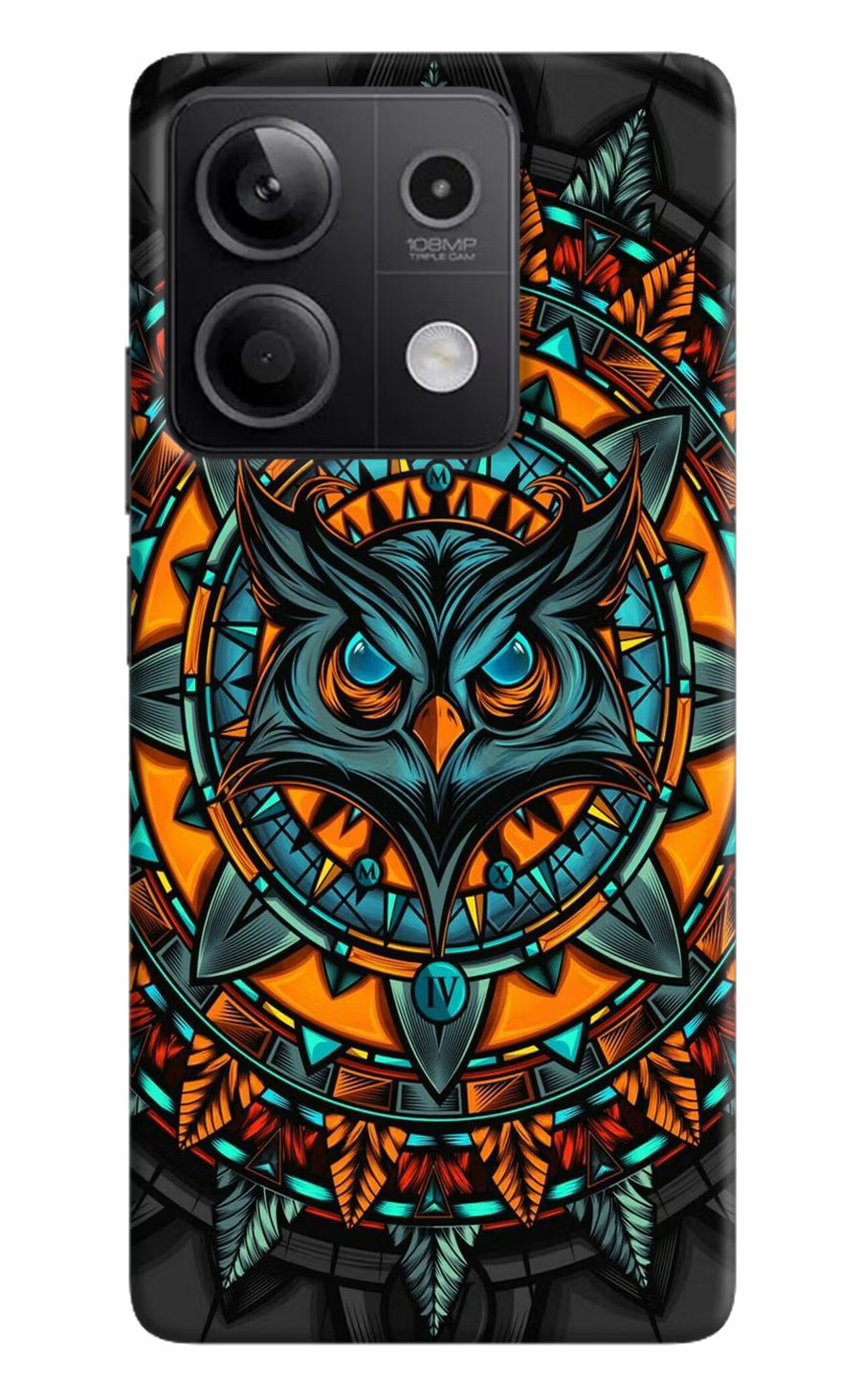 Angry Owl Art Redmi Note 13 5G Back Cover, Hard case