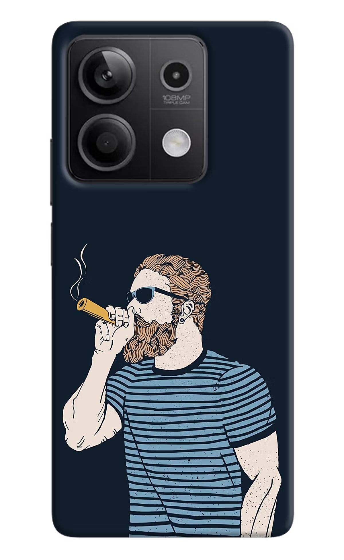 Smoking Redmi Note 13 5G Hard Case Back Cover by Casekaro