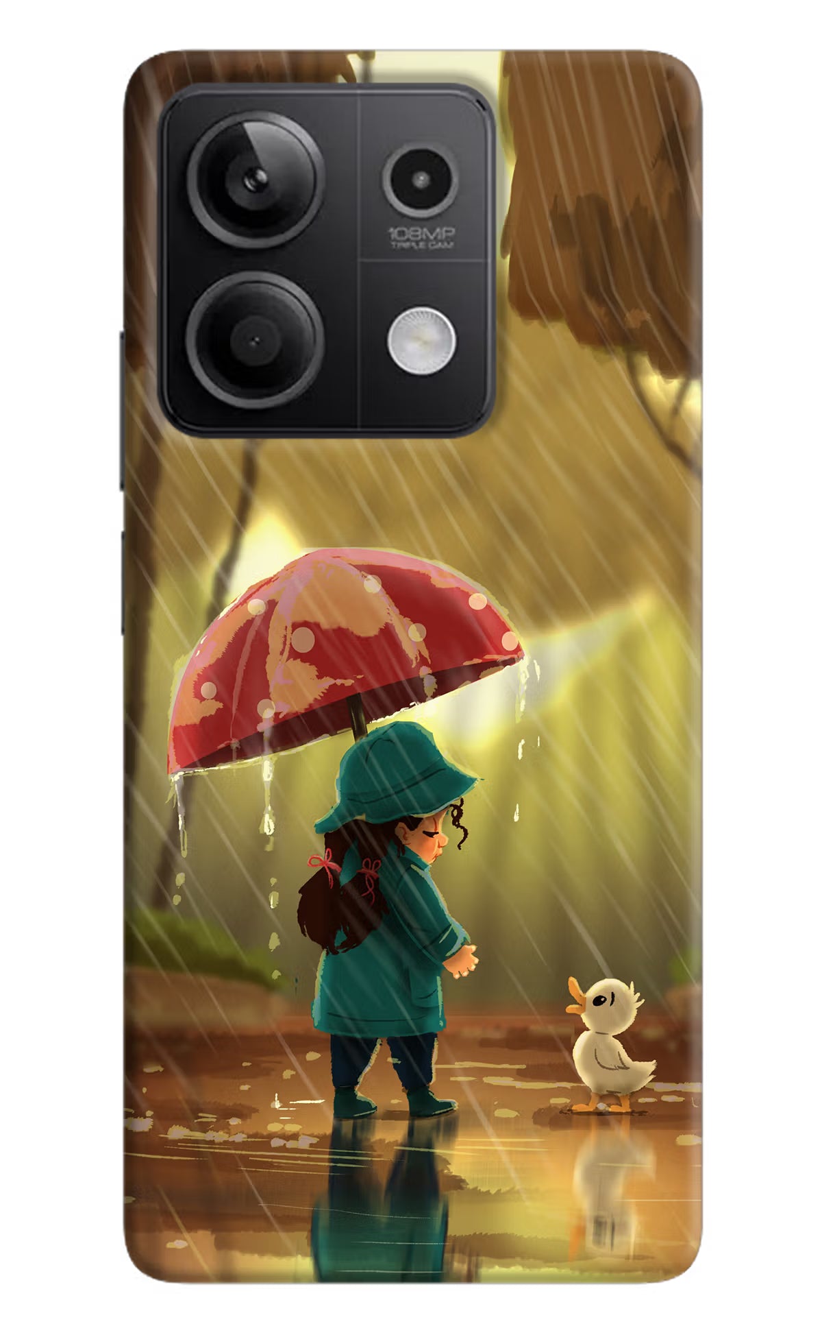 Rainy Day Redmi Note 13 5G Hard Case Back Cover by Casekaro