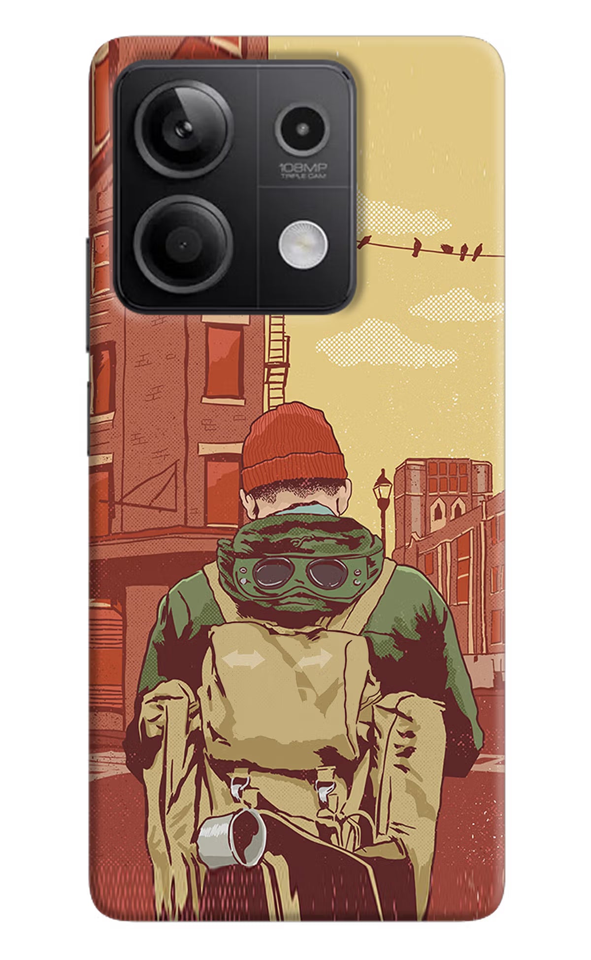 Adventurous Redmi Note 13 5G Hard Case Back Cover by Casekaro