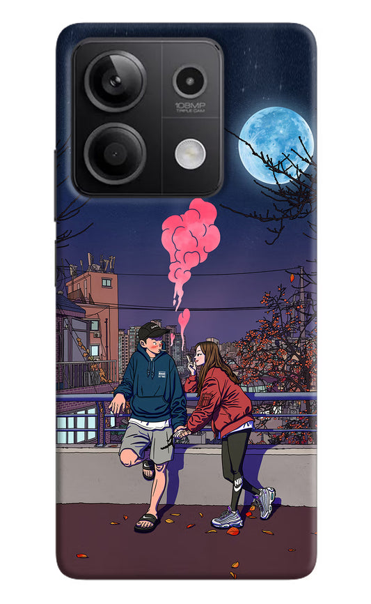 Chilling Couple Redmi Note 13 5G Hard Case Back Cover by Casekaro