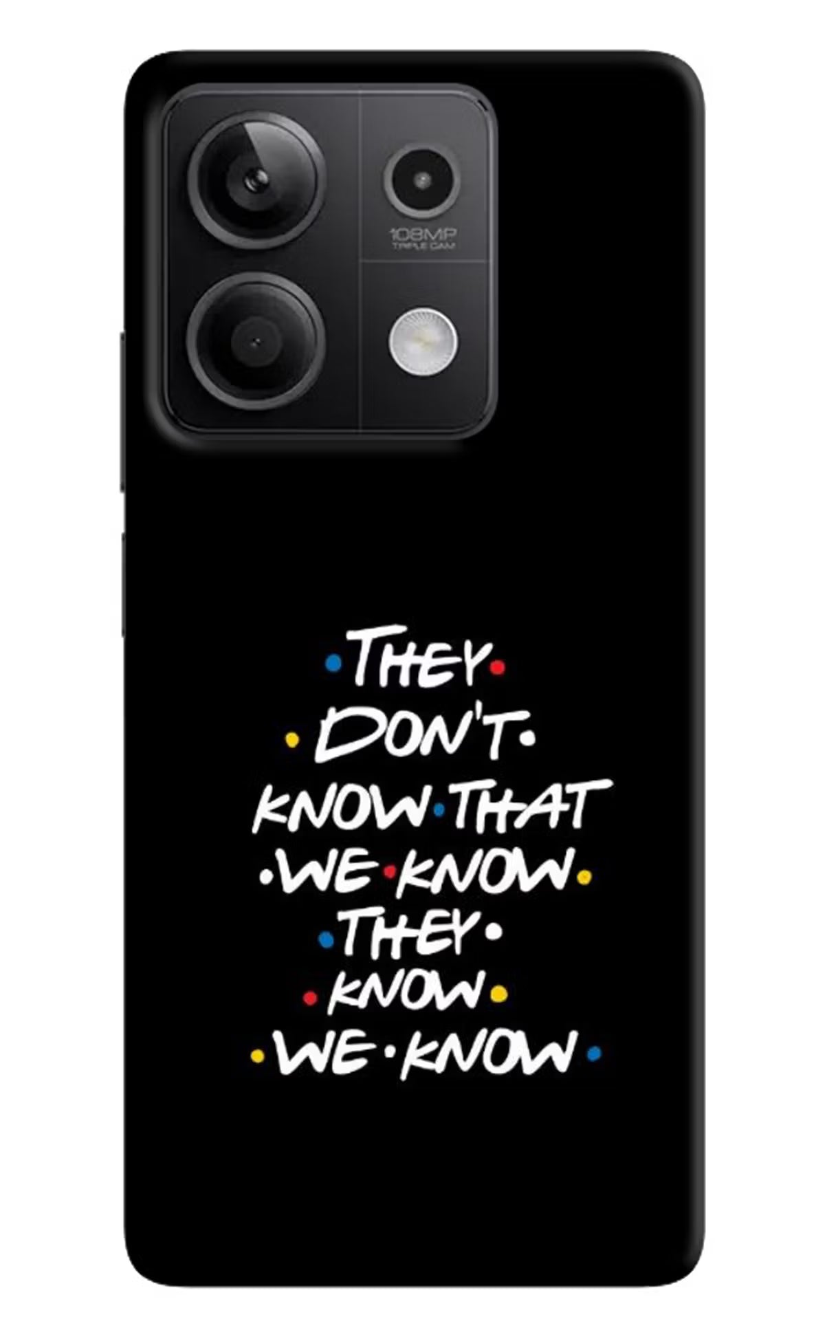 FRIENDS Dialogue Redmi Note 13 5G Hard Case Back Cover by Casekaro