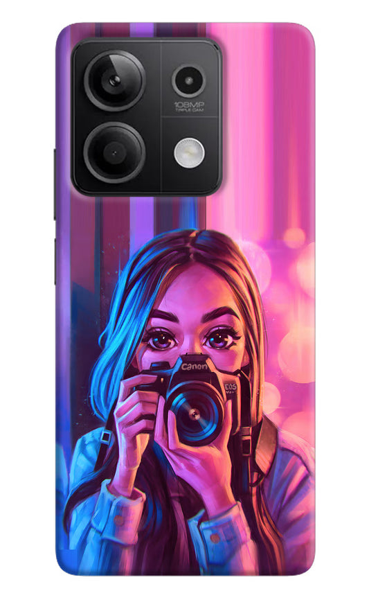 Girl Photographer Redmi Note 13 5G Hard Case Back Cover by Casekaro