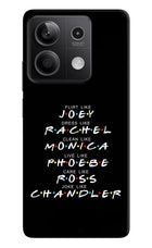 FRIENDS Character Redmi Note 13 5G Hard Case Back Cover by Casekaro