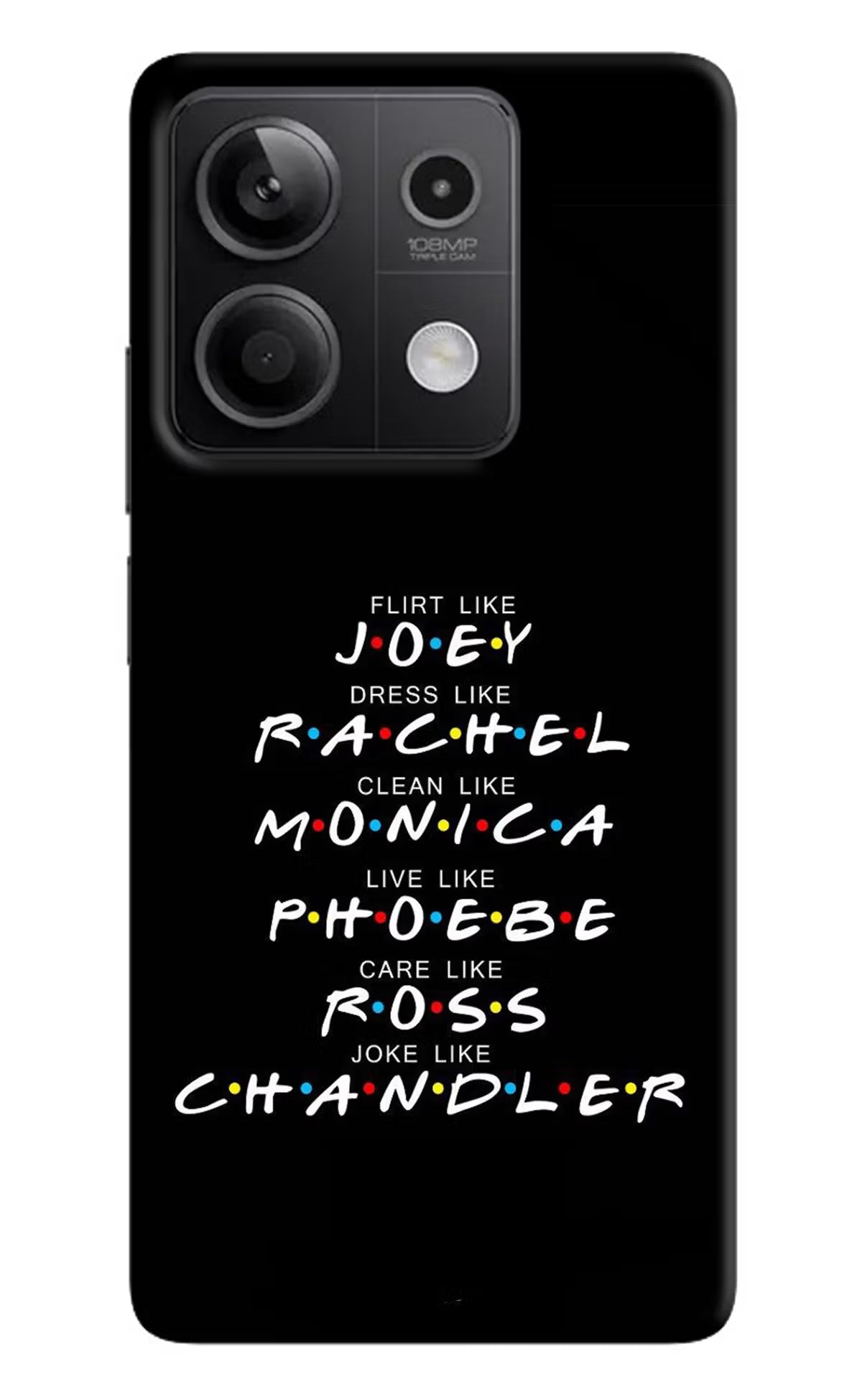 FRIENDS Character Redmi Note 13 5G Hard Case Back Cover by Casekaro