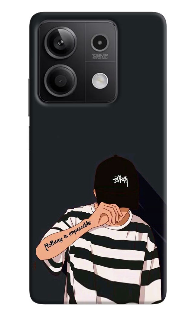 Aesthetic Boy Redmi Note 13 5G Hard Case Back Cover by Casekaro