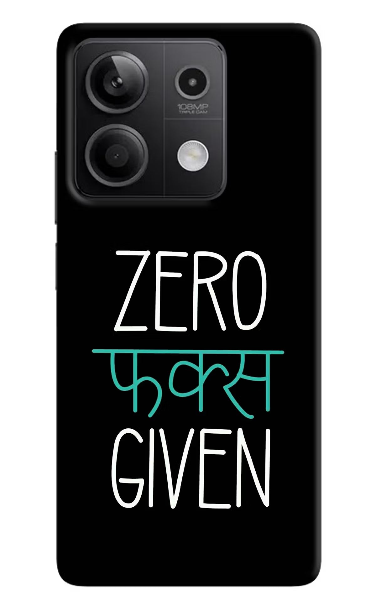 Zero Fucks Given Redmi Note 13 5G Hard Case Back Cover by Casekaro
