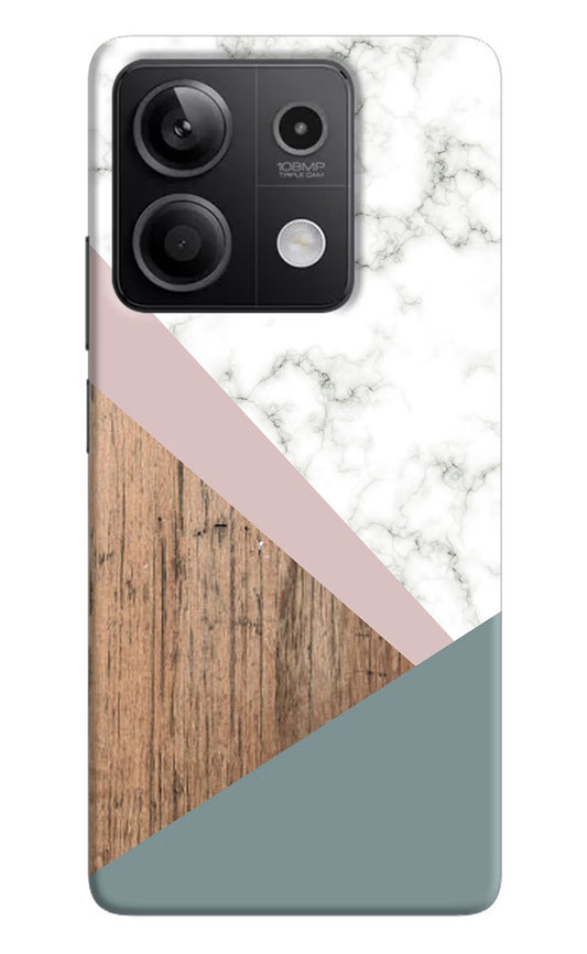 Marble wood Abstract Redmi Note 13 5G Hard Case Back Cover by Casekaro