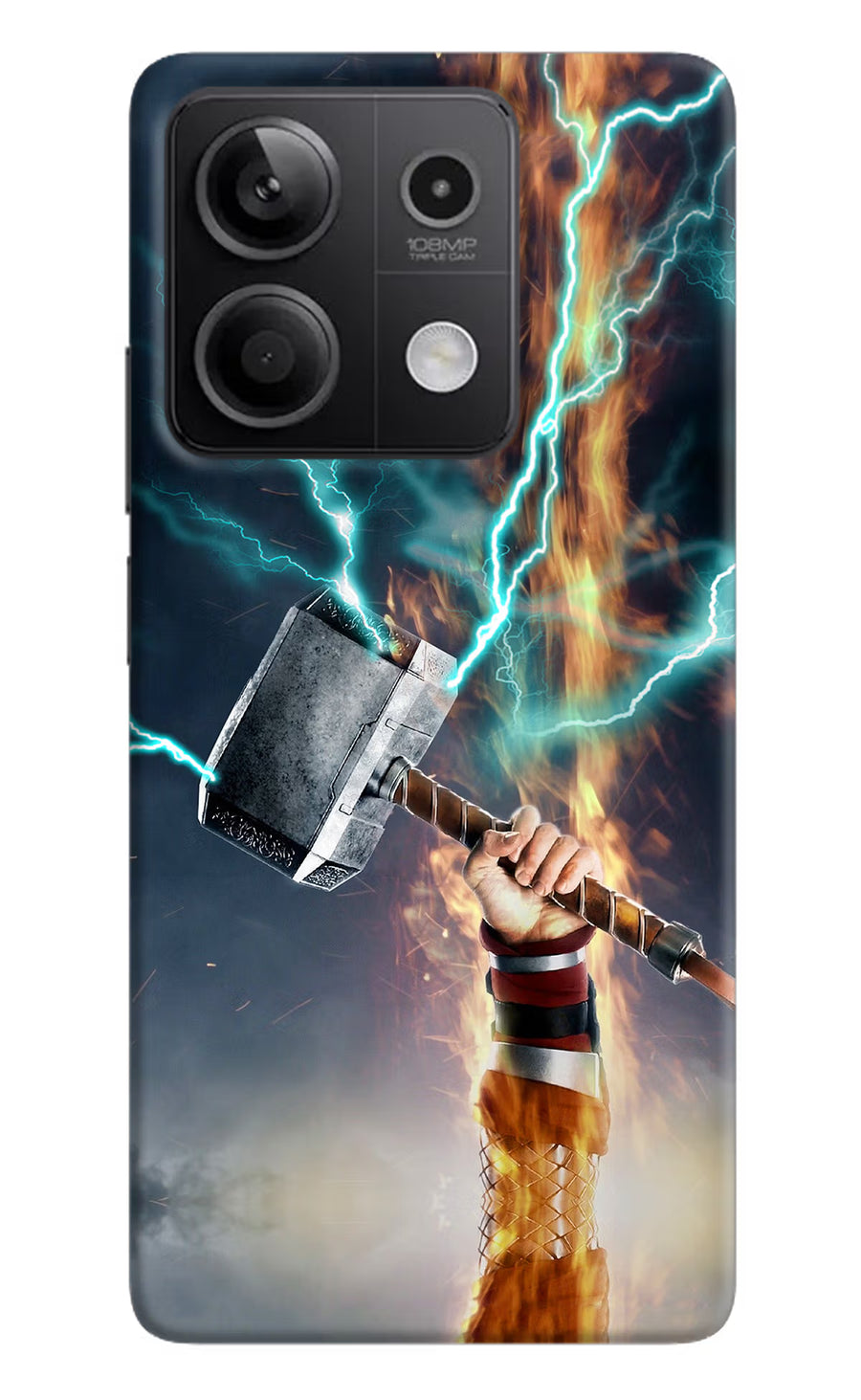 Thor Hammer Mjolnir Redmi Note 13 5G Back Cover, Hard case
