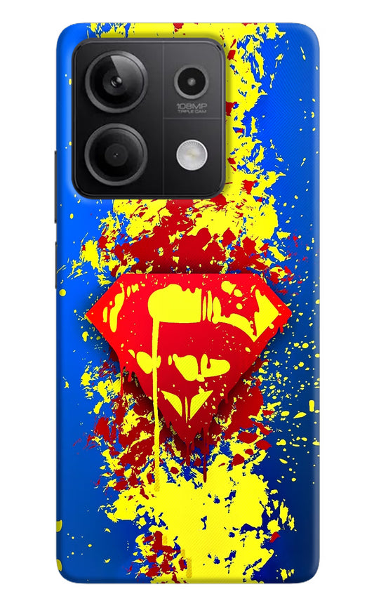 Superman logo Redmi Note 13 5G Hard Case Back Cover by Casekaro
