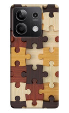 Wooden Puzzle Redmi Note 13 5G Hard Case Back Cover by Casekaro