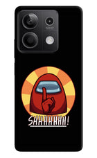 Among Us Shhh! Redmi Note 13 5G Hard Case Back Cover by Casekaro