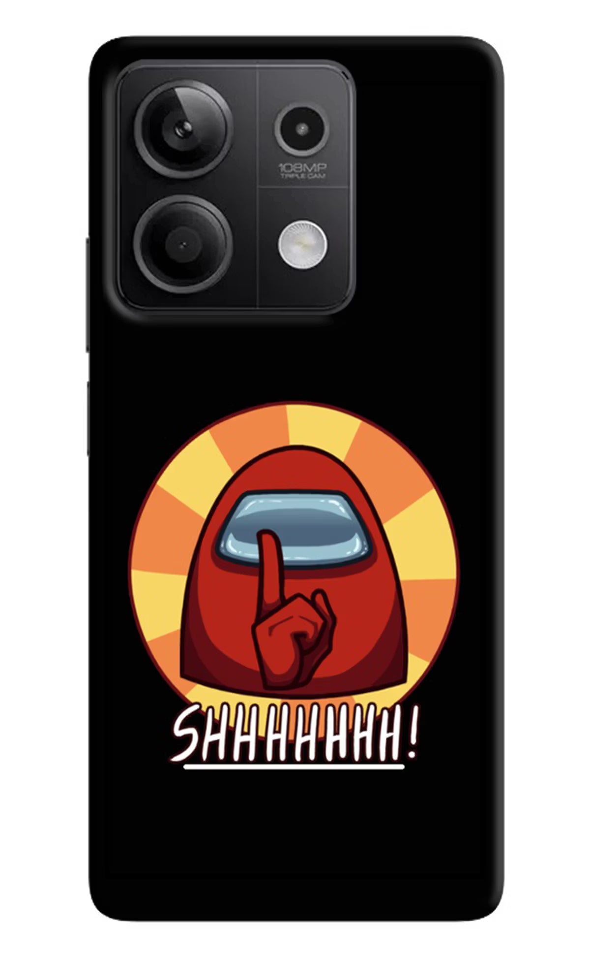 Among Us Shhh! Redmi Note 13 5G Hard Case Back Cover by Casekaro