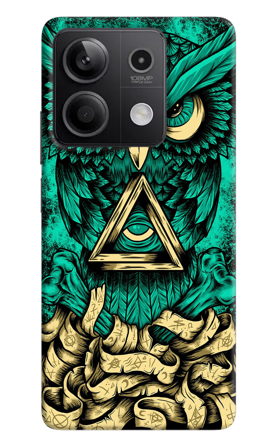 Green Owl Redmi Note 13 5G Back Cover, Hard case