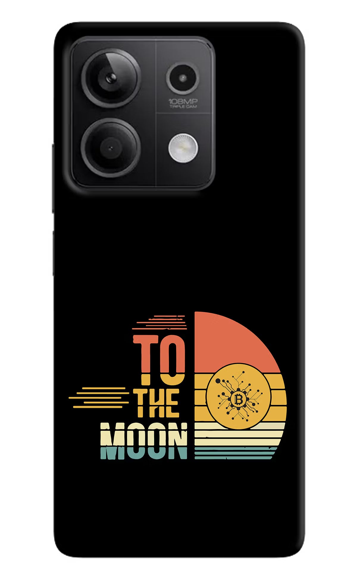 To the Moon Redmi Note 13 5G Hard Case Back Cover by Casekaro