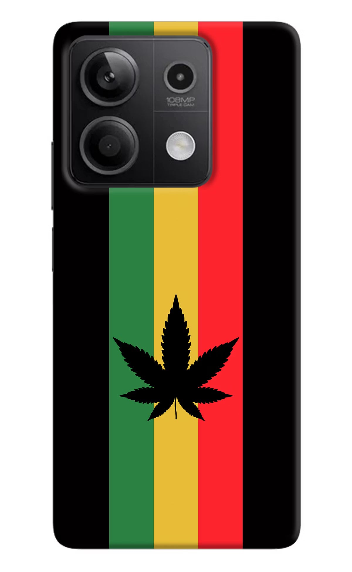 Weed Flag Redmi Note 13 5G Hard Case Back Cover by Casekaro