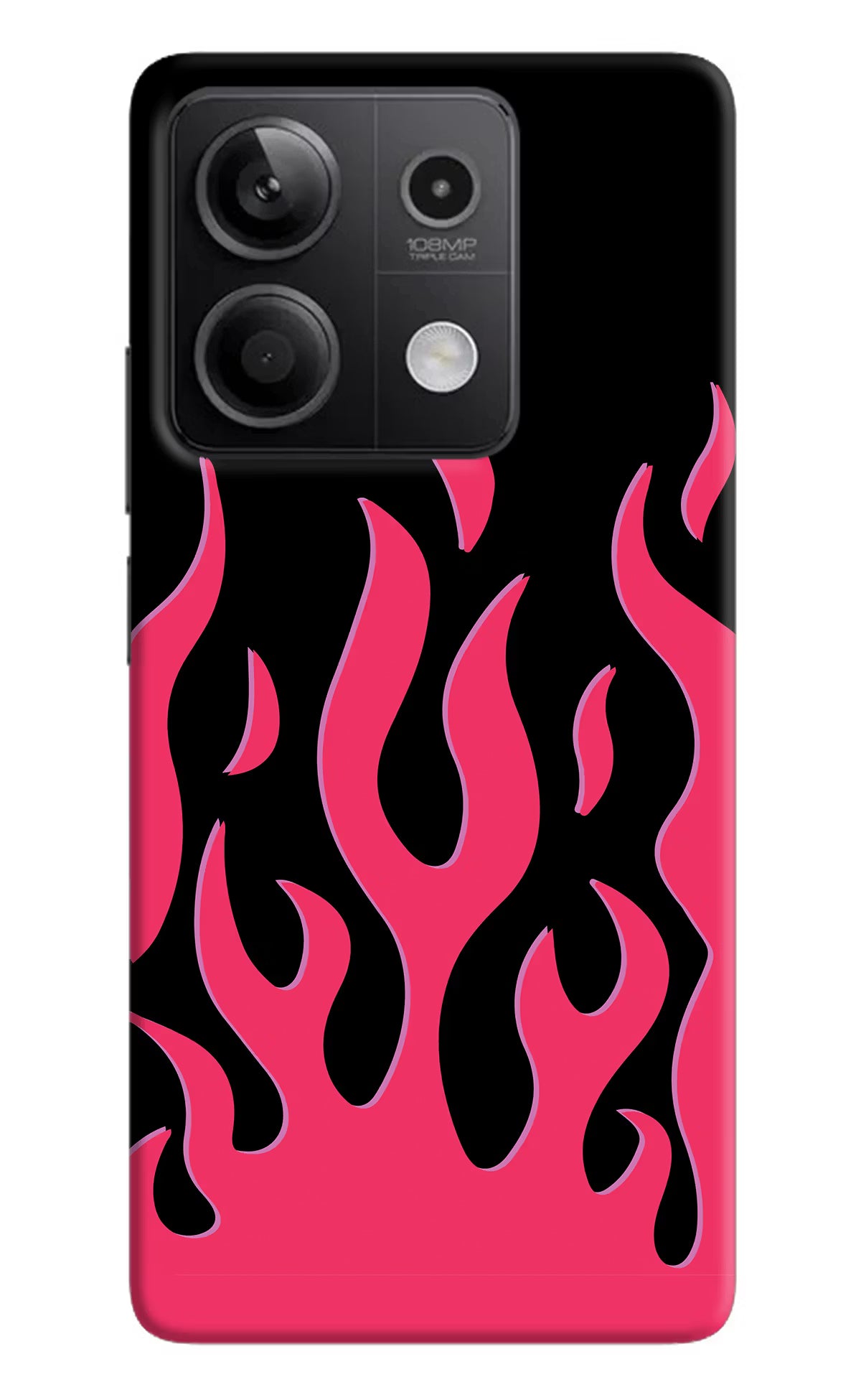 Fire Flames Redmi Note 13 5G Hard Case Back Cover by Casekaro