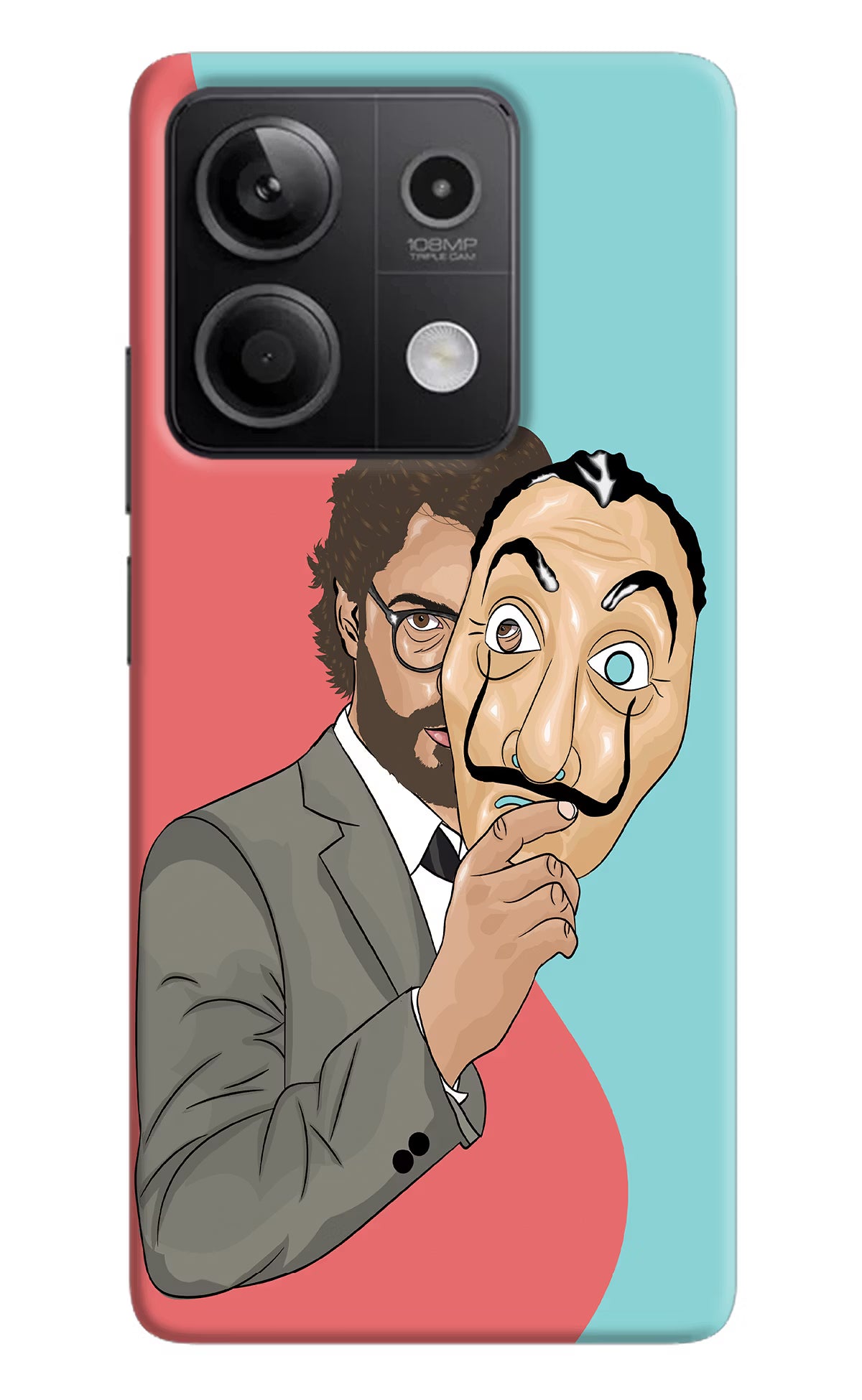 Professor Redmi Note 13 5G Hard Case Back Cover by Casekaro