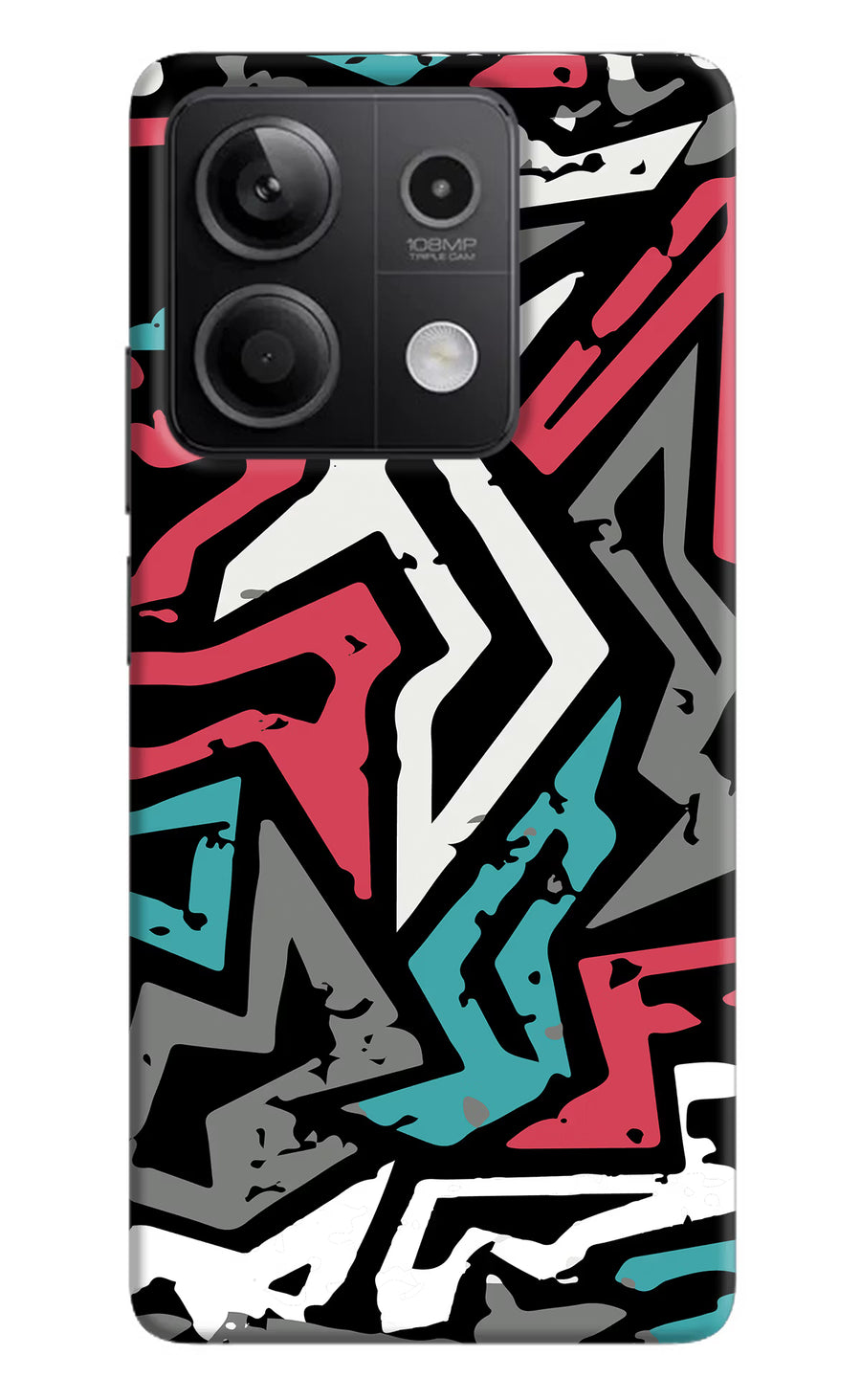 Geometric Graffiti Redmi Note 13 5G Back Cover, Hard case