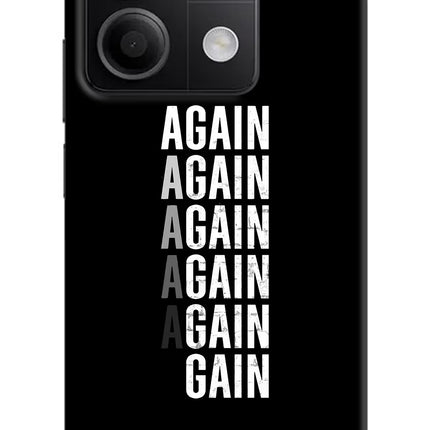 Again Again Gain Redmi Note 13 5G Hard Case Back Cover by Casekaro