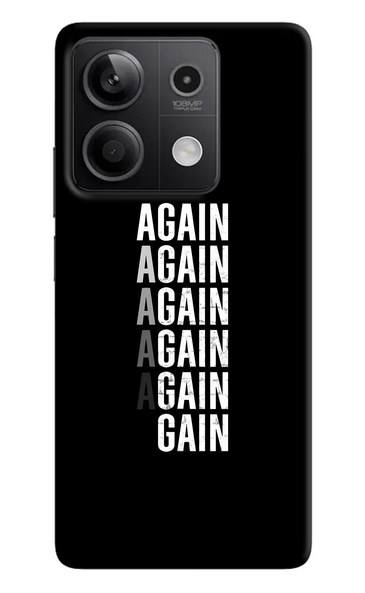 Again Again Gain Redmi Note 13 5G Hard Case Back Cover by Casekaro