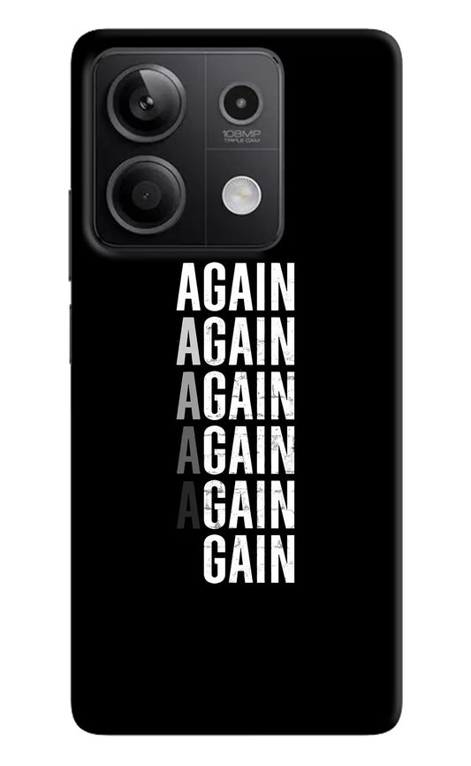 Again Again Gain Redmi Note 13 5G Hard Case Back Cover by Casekaro