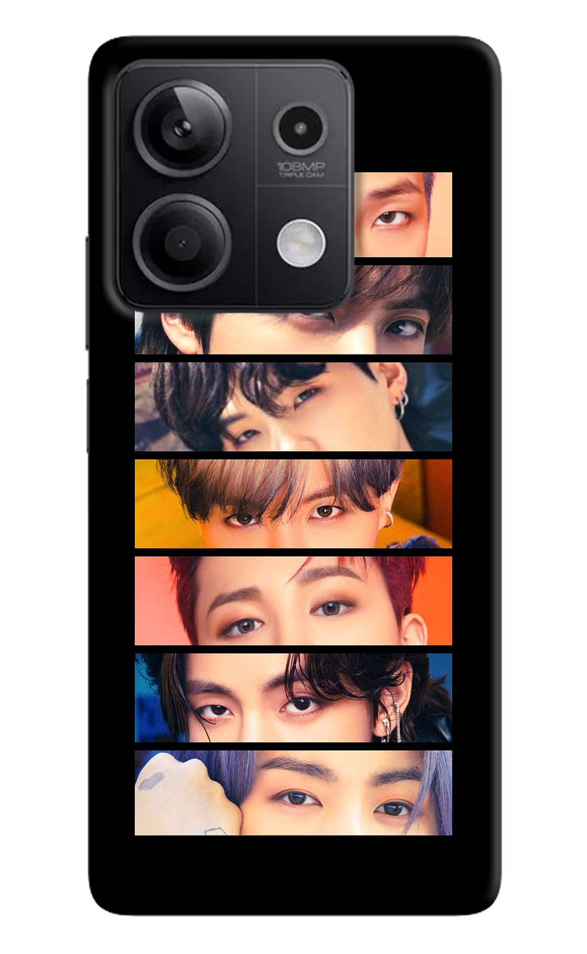 BTS Eyes Redmi Note 13 5G Hard Case Back Cover by Casekaro