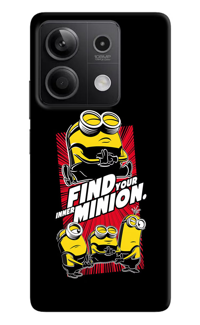 Find your inner Minion Redmi Note 13 5G Hard Case Back Cover by Casekaro