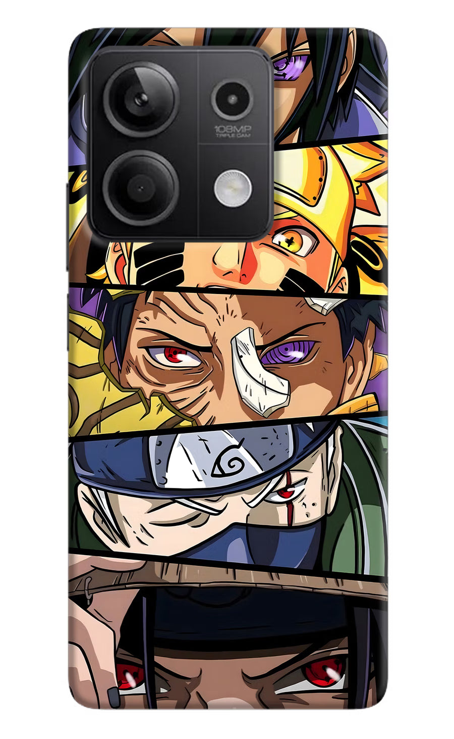 Naruto Character Redmi Note 13 5G Back Cover, Hard case