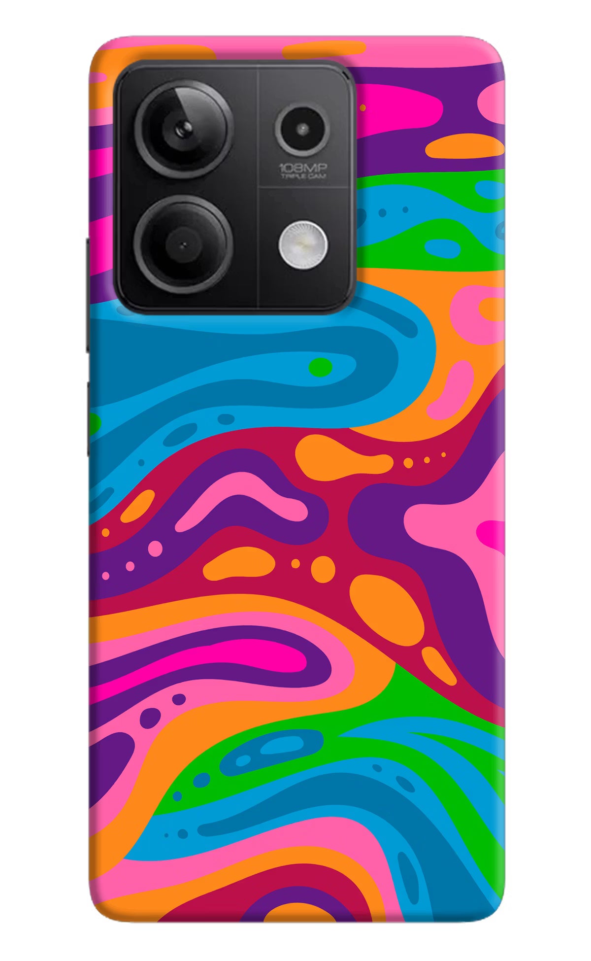 Trippy Pattern Redmi Note 13 5G Hard Case Back Cover by Casekaro