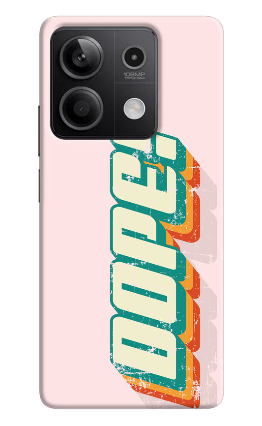Dope Redmi Note 13 5G Hard Case Back Cover by Casekaro