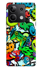 Game Doodle Redmi Note 13 5G Hard Case Back Cover by Casekaro