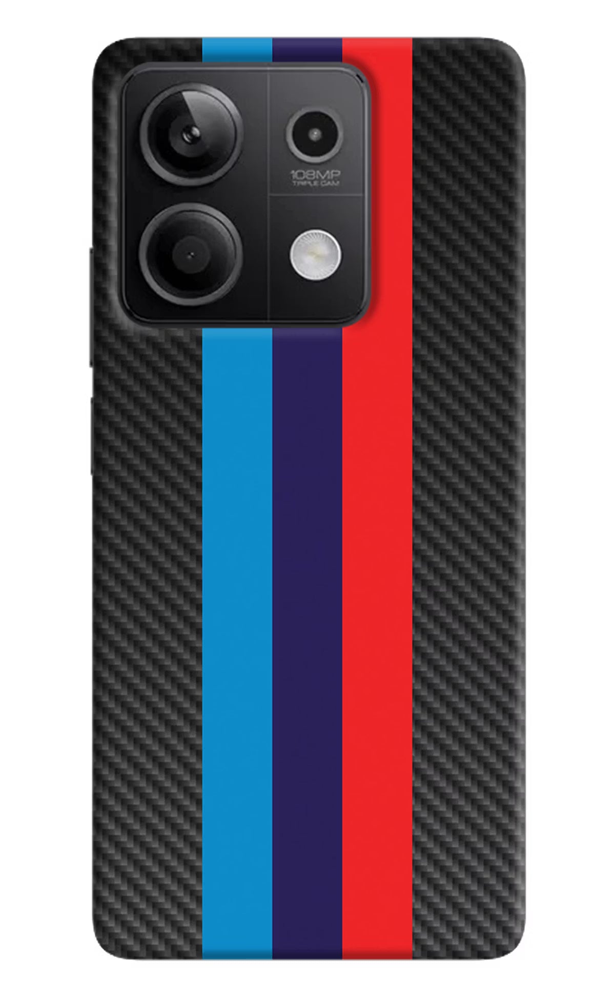BMW Stripes Pattern Redmi Note 13 5G Hard Case Back Cover by Casekaro