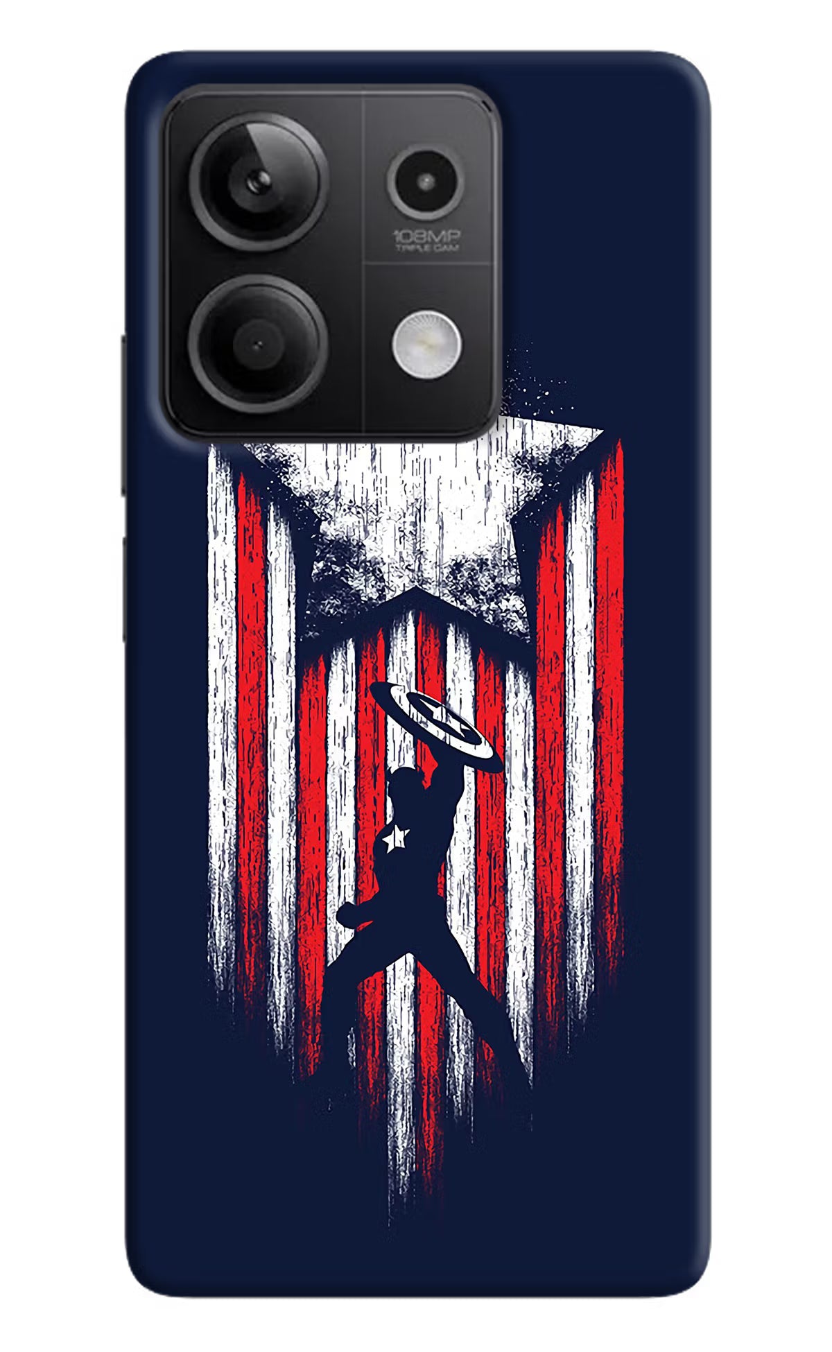 Captain America Marvel Art Redmi Note 13 5G Hard Case Back Cover by Casekaro