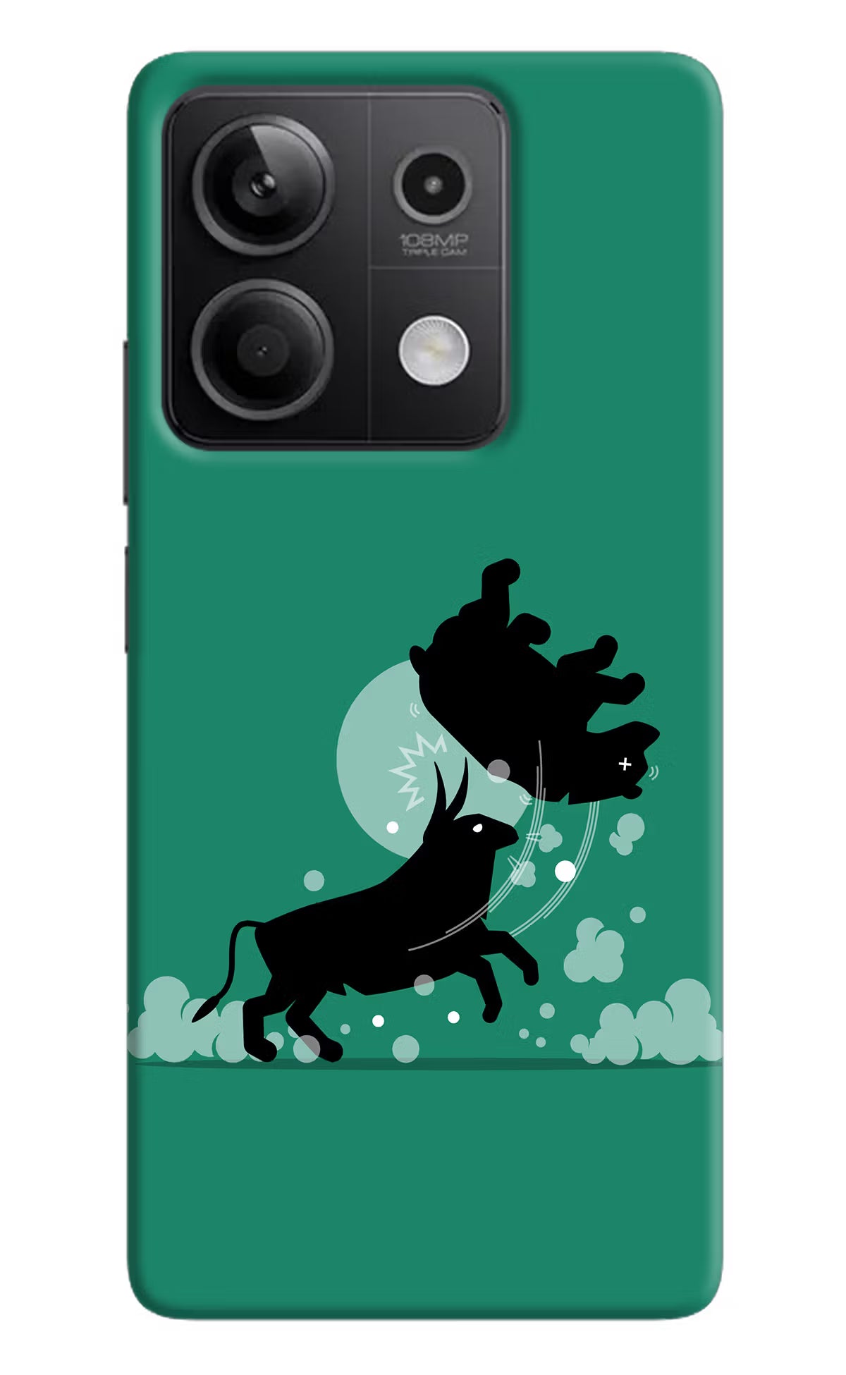 Bull Conqueror Redmi Note 13 5G Hard Case Back Cover by Casekaro