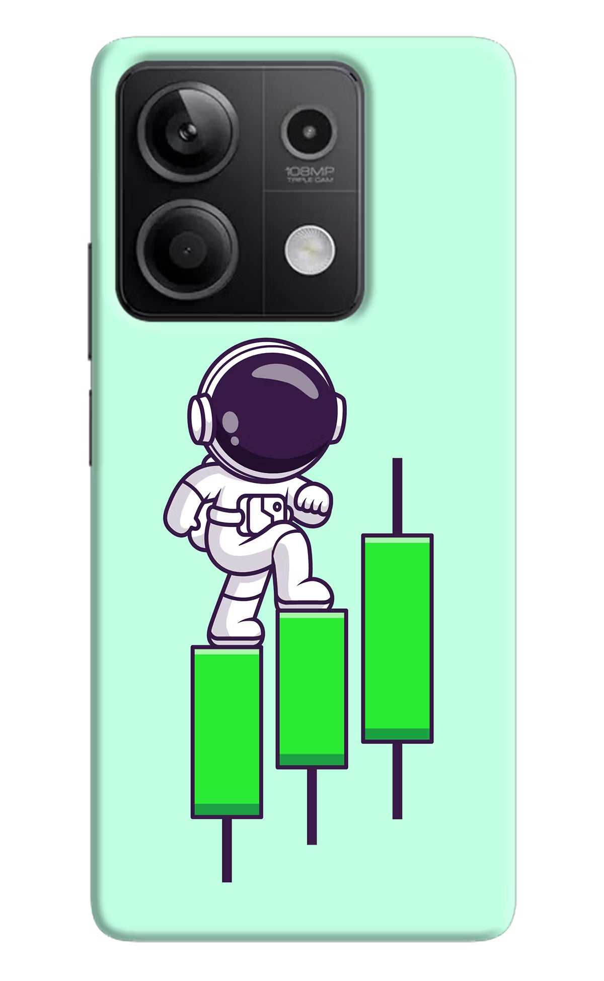 Astronaut Trader Redmi Note 13 5G Hard Case Back Cover by Casekaro