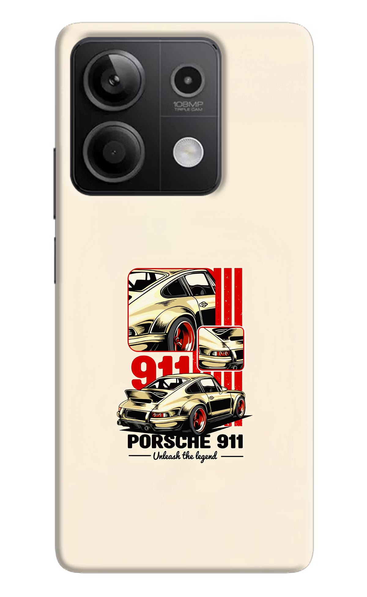Classic Porsche 911 Redmi Note 13 5G Hard Case Back Cover by Casekaro