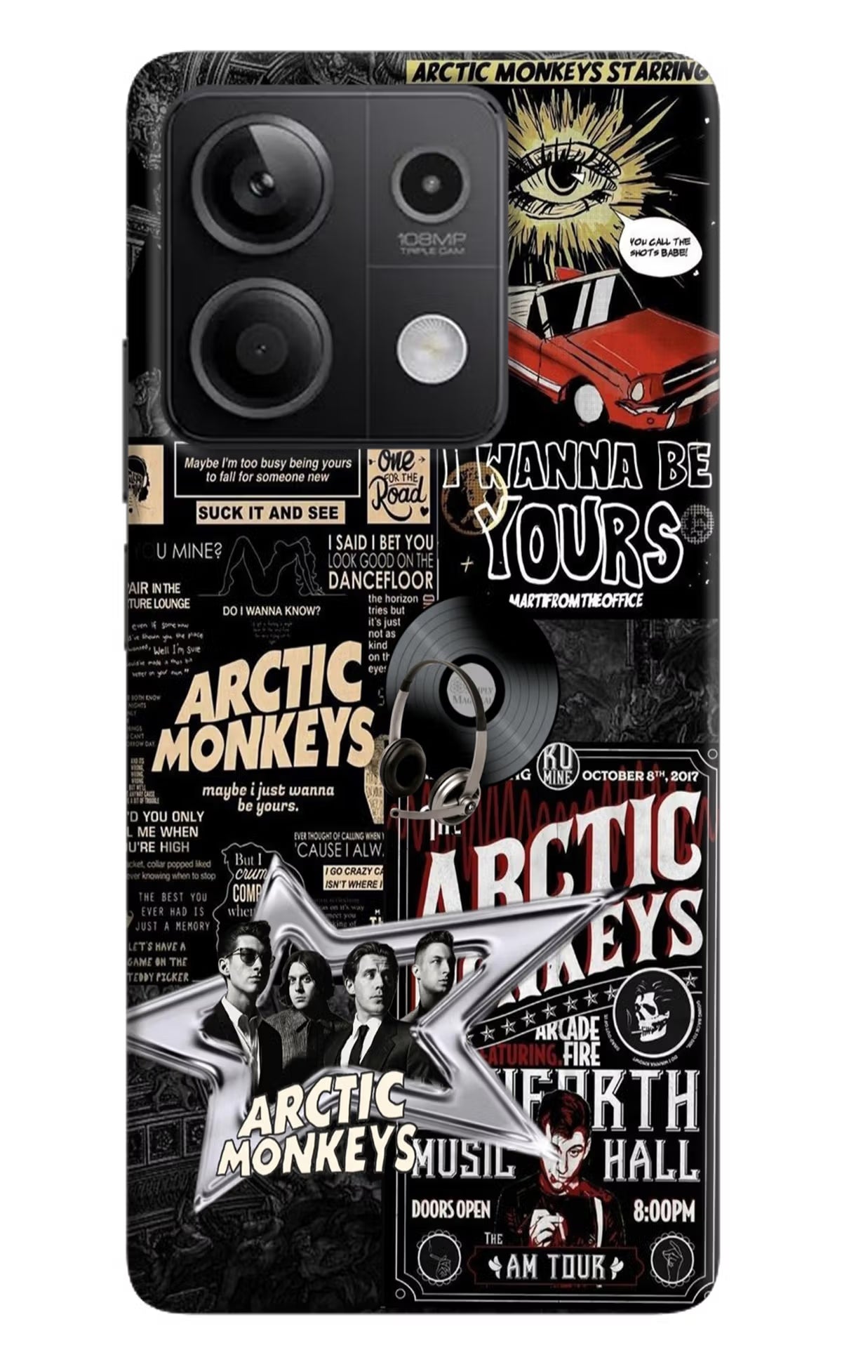 Arctic Monkeys Redmi Note 13 5G Hard Case Back Cover by Casekaro