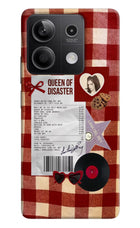 Queen of Disaster Redmi Note 13 5G Hard Case Back Cover by Casekaro