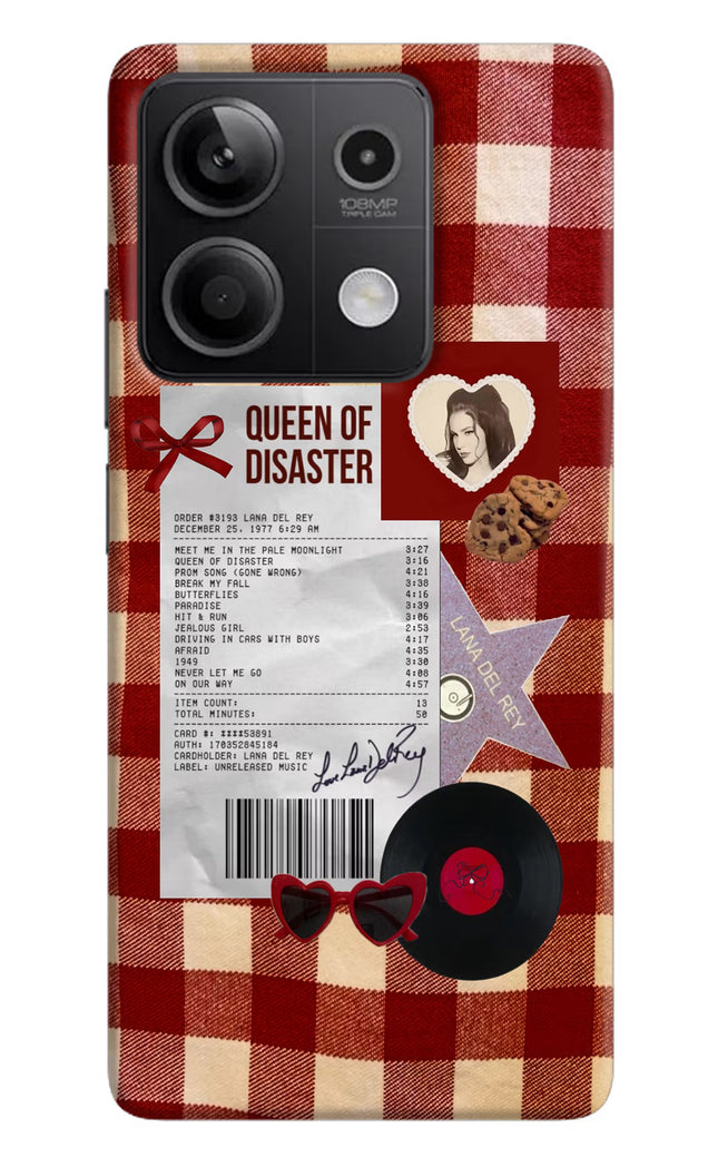 Queen of Disaster Redmi Note 13 5G Hard Case Back Cover by Casekaro