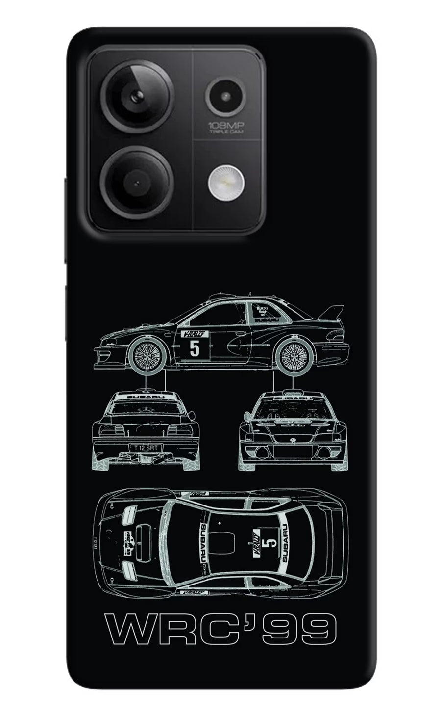 WRC'99 Redmi Note 13 5G Back Cover, Hard case