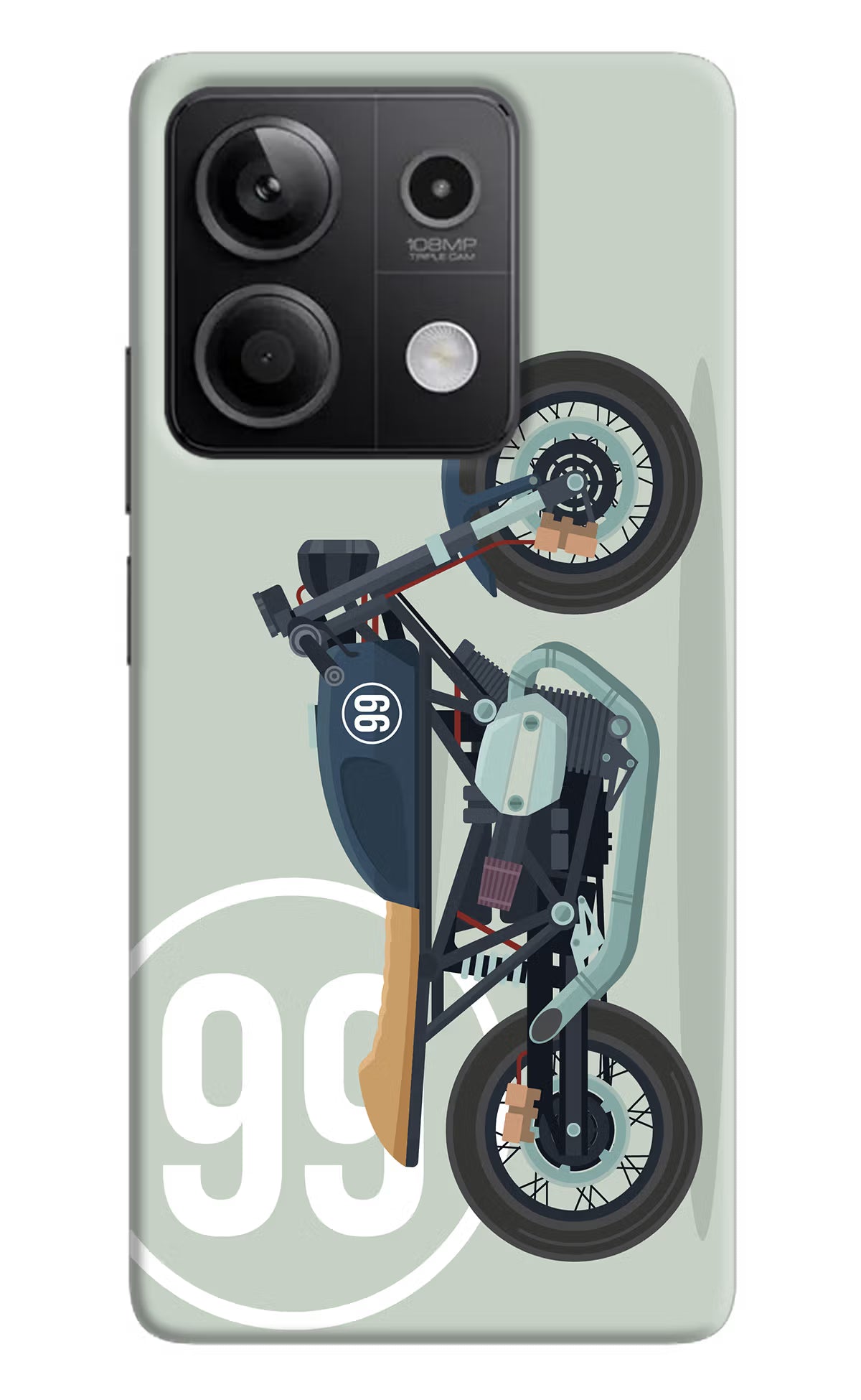 Classic Cafe Racer 99 Redmi Note 13 5G Hard Case Back Cover by Casekaro
