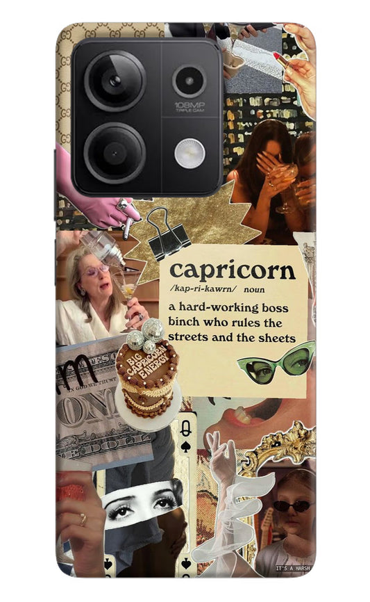 Capricorn Zodiac Redmi Note 13 5G Hard Case Back Cover by Casekaro
