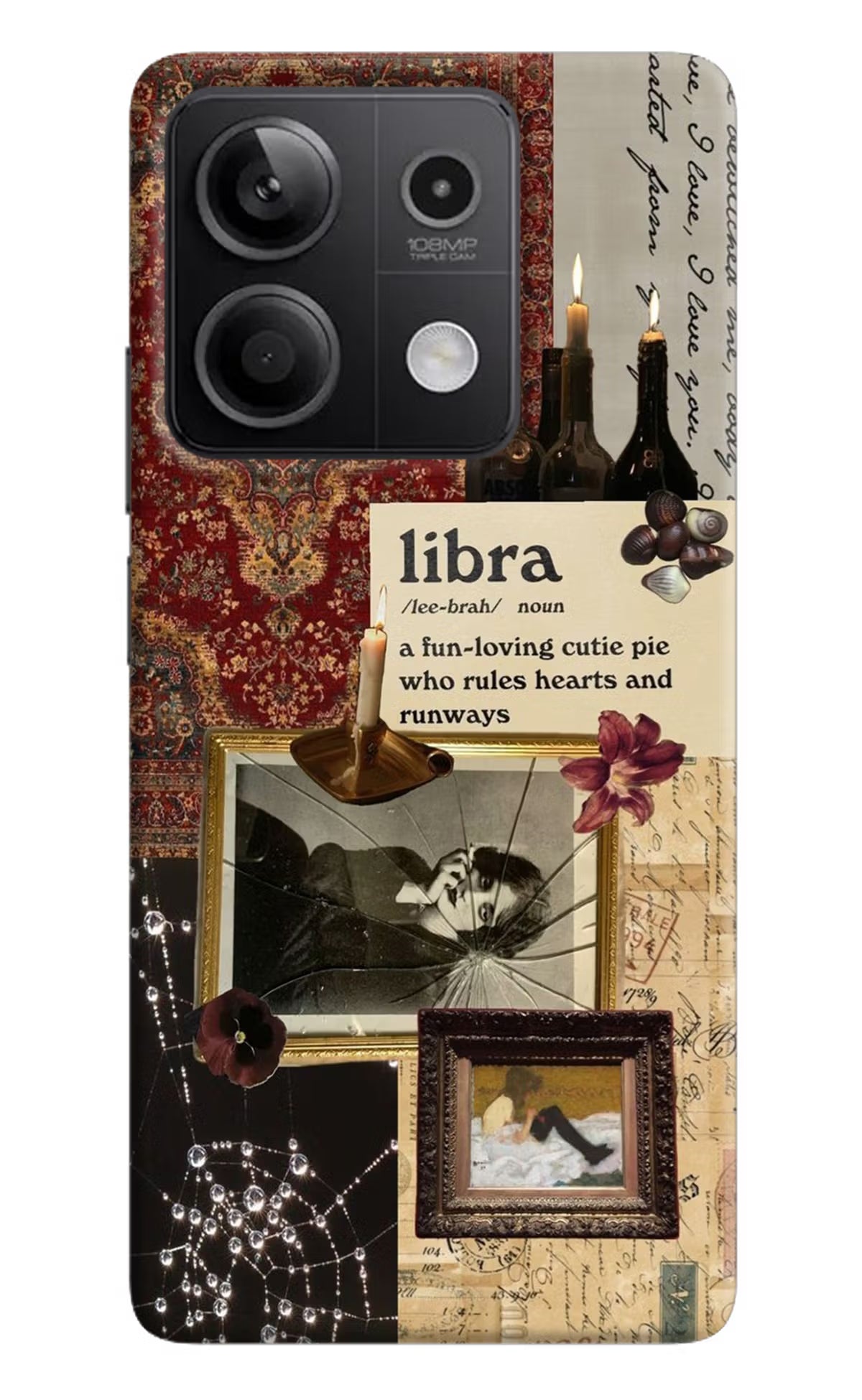 Libra Zodiac Redmi Note 13 5G Hard Case Back Cover by Casekaro