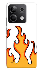 Fired Up – White Redmi Note 13 5G Hard Case Back Cover by Casekaro
