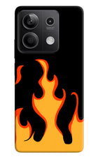 Fired Up – Black Redmi Note 13 5G Hard Case Back Cover by Casekaro