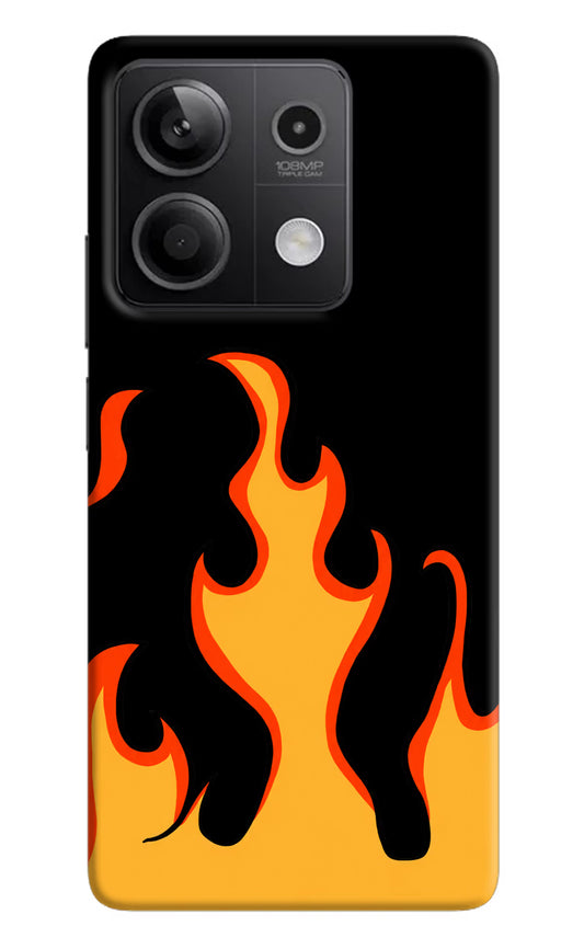 Fired Up – Black Redmi Note 13 5G Hard Case Back Cover by Casekaro