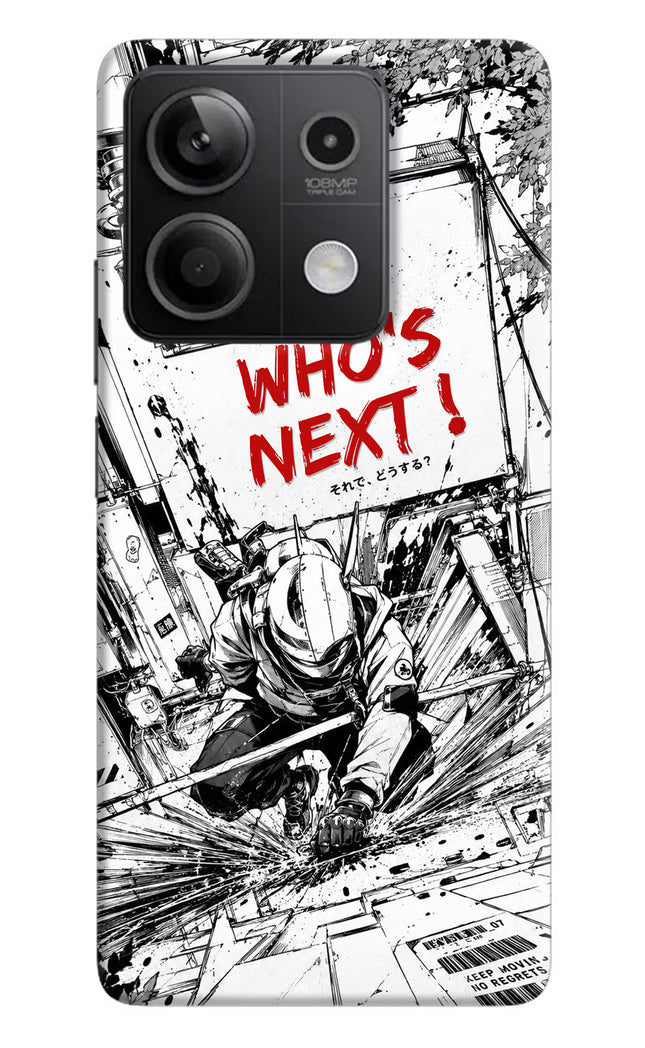 Who's Next Redmi Note 13 5G Hard Case Back Cover by Casekaro